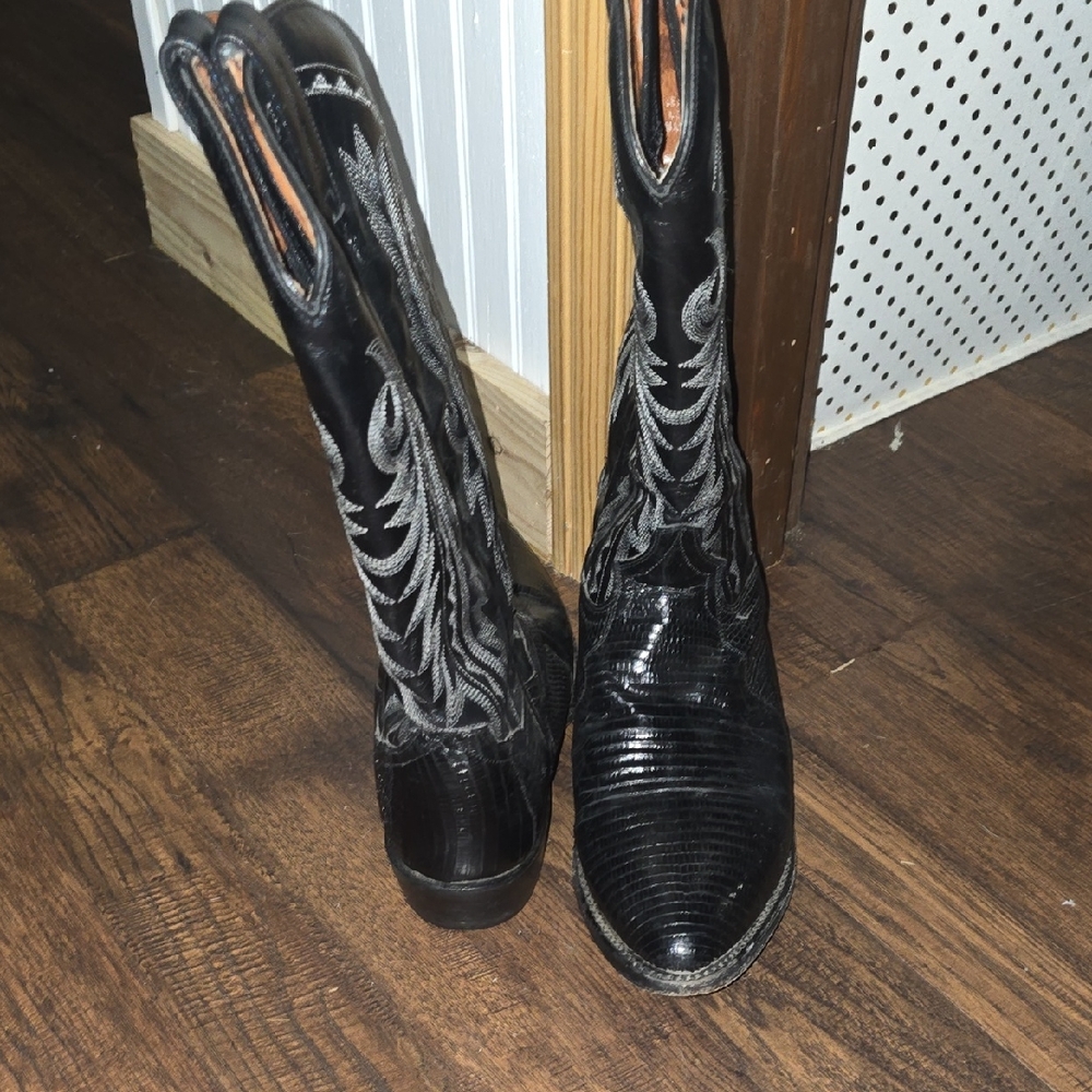 Dan Post Leather Cowboy Boots